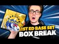 1st edition base set booster display opening  pokmon booster opening live