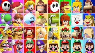 All Super Mario Party characters LEGO vs ORIGINAL GAME