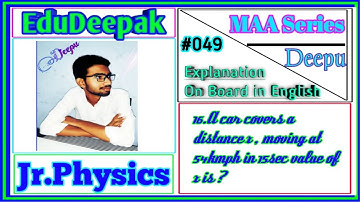 Motion in a Straight line junior #Inter Physics Weight Age wise chapters problems explaination