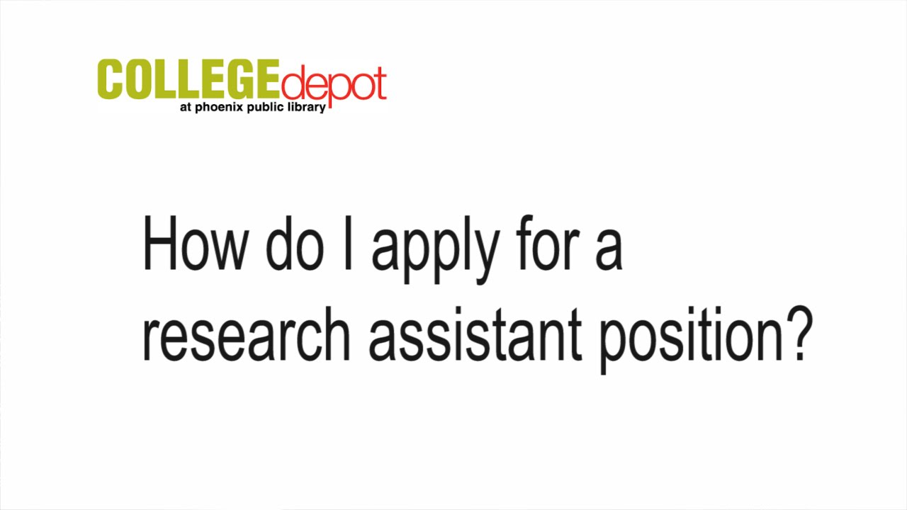 research assistant eligibility