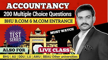 200+ FSA Imp MCQ | BHU BCOM ENTRANCE 2021 || Mcom Entrance 2021 ||