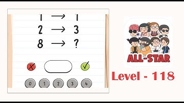Brain test all star level 118 Can you solve this?
