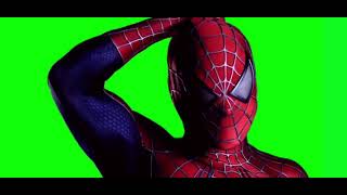 Spider-Man man suit up green screen