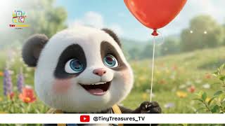 🎈🐼 Baby Panda Finds a Lost Balloon! | Cute Bunny Story & Kids Nursery Rhyme Guide