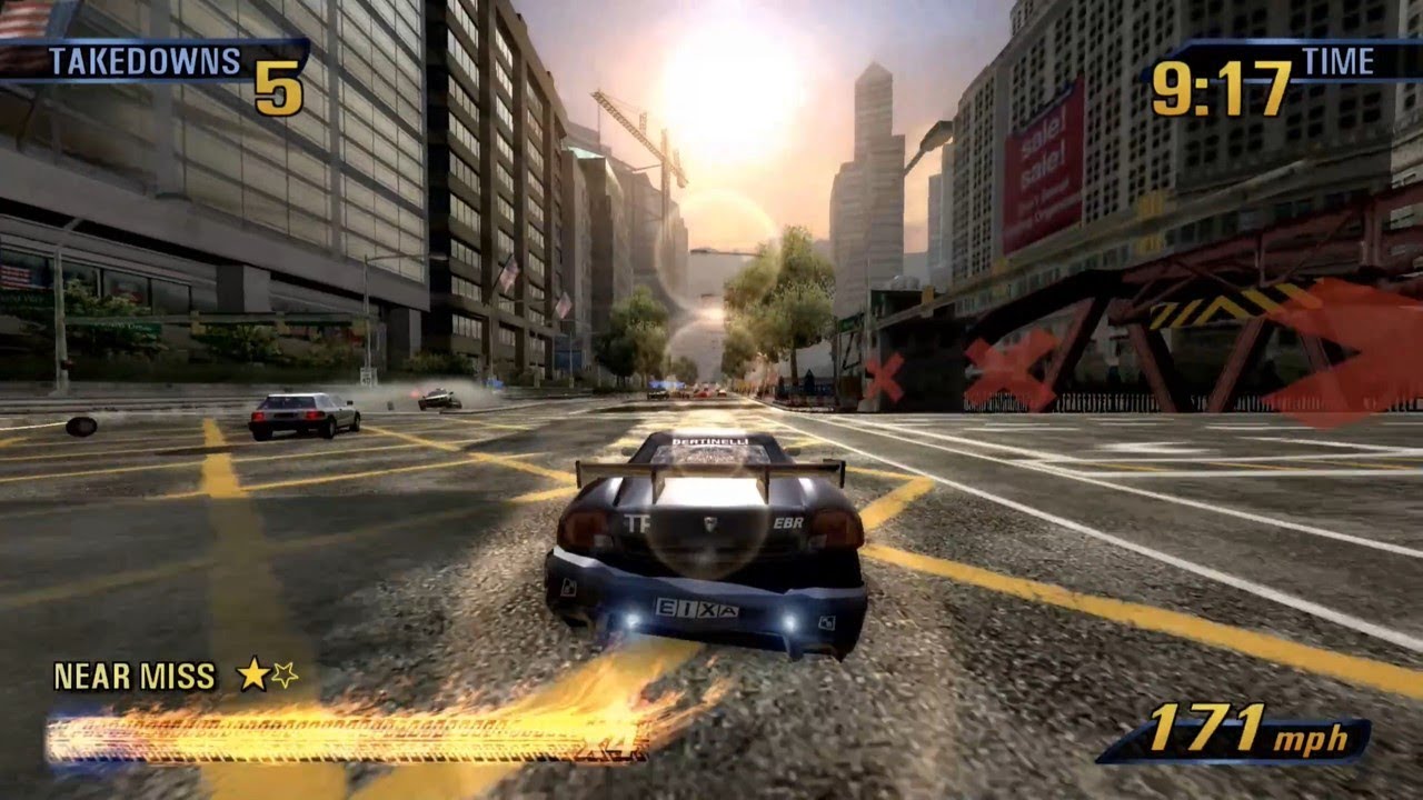 10-Minute Mayhem: Crashbreaker Edition - Downtown || MODDED Burnout 3: Takedown Gameplay || PCSX2