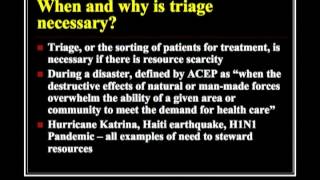 MCI Triage for Physicians" Part I