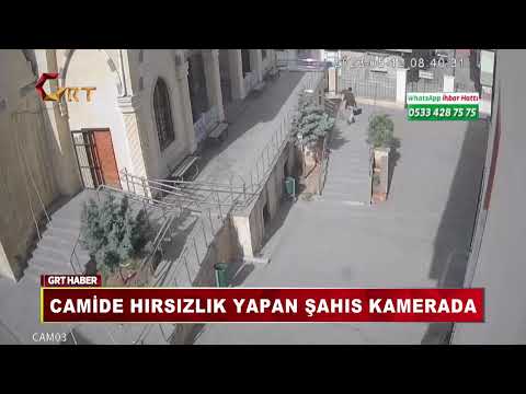 CAMİDE HIRSIZLIK YAPAN ŞAHIS KAMERADA