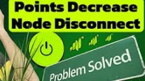 Grass Points Decrease And Node Disconnect Problem Solution......... grass