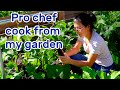Ep 16 see how a professional chef cooks fresh vegetables from an asian garden