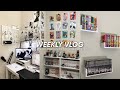 Weekly vlog    redecorating room  manga hauls desk makeover  lots of eating  anime 