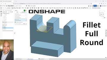 Onshape - Fillet Full Round - Part Studio Modeling