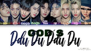 • [Karaoke/OT8] SKZ — God's Ddu Du Ddu Du [9 members ver] (Color Coded Lyrics Eng/Rom/Esp) Resimi