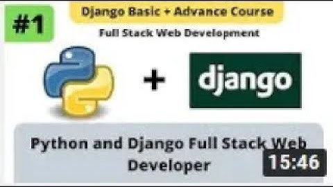 #1 Python and Django Full Stack Web Developer Course.
