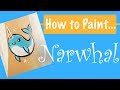 How to Face Paint a Narwhal with a Rainbow Horn Tutorial!