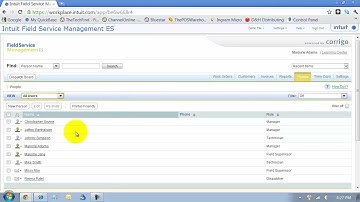 Intuit Field Service Management Create a New User 2011