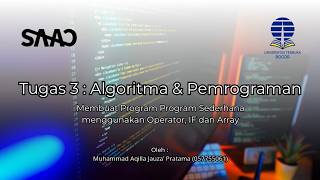 Tugas 3 - Algoritma & Pemrograman, Membuat Program Sederhana dengan Operator Statement IF Array Java Net Worth