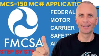 HOW to - USDOT & MC AUTHORITY MCS 150 Application   EASY Online Step by Step Process 2022