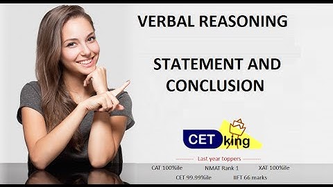 VR6 Statement Conclusion Cetking Verbal Reasoning Workshop for CET IBPS PO