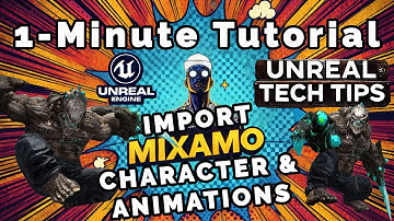 Import Mixamo Character & Animations into Unreal Engine | 1-Minute UE5 Tutorial