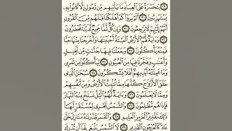 ماهر المعيقلي سورة يس مكتوبة صفحة 442 مصحف المدينة المنورة جودة عالية