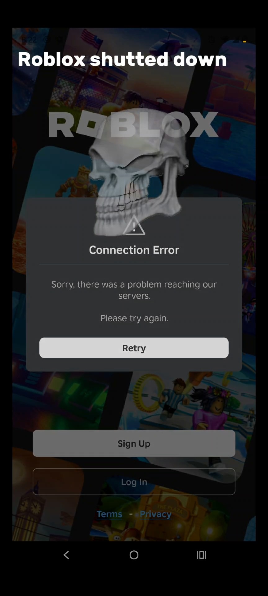 Roblox Just Shutted Down Today October 8 2024 Roblox Shutdown Oardefault 