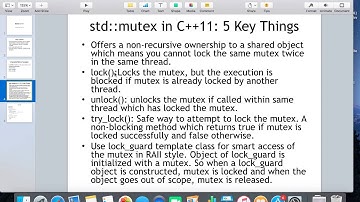 Mutex in C++11
