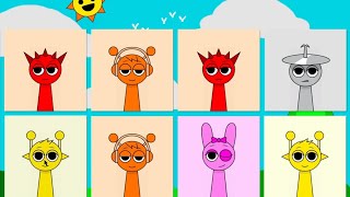 SPRUNKI Memory Card Match Part 1 - Fun Brain Training Game #sprunki #sprunkiincredibox #incredibox
