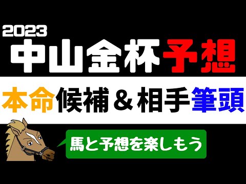 【中山金杯2023 予想】注目馬紹介 本命候補と相手候補筆頭【バーチャルサラブレッド・リュウタロウ/競馬Vtuber】