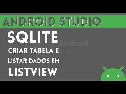 Android Studio | SQLITE | Criar BD e listar dados em Listview