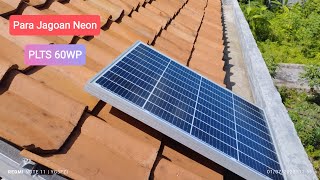 PASANG PANEL SURYA 60 WP DAN 20 WP MAYSUN SOLAR PANEL DI RUMAH