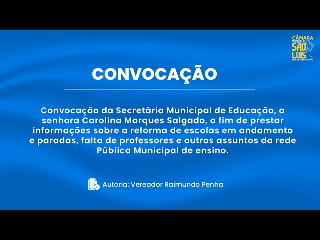 Audiência Pública: Convocação da Sra. Carolina Marques Salgado - 30/04/2024