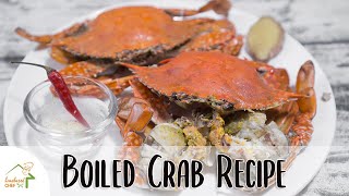Simple Boiled Crab Recipe | ASMR Cooking Video | HomebasedChef
