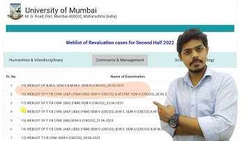 Mumbai University Declared Revaluation Case Results 2023 l MCOM Sem-2 l BAF/BBI Sem-5l Mukund Sir