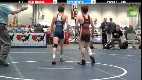 Men 113 - Gage Harmon vs. Bryce Brimhall