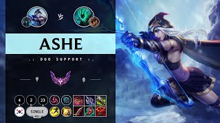 Ashe Support vs Thresh - KR Master Patch 14.10