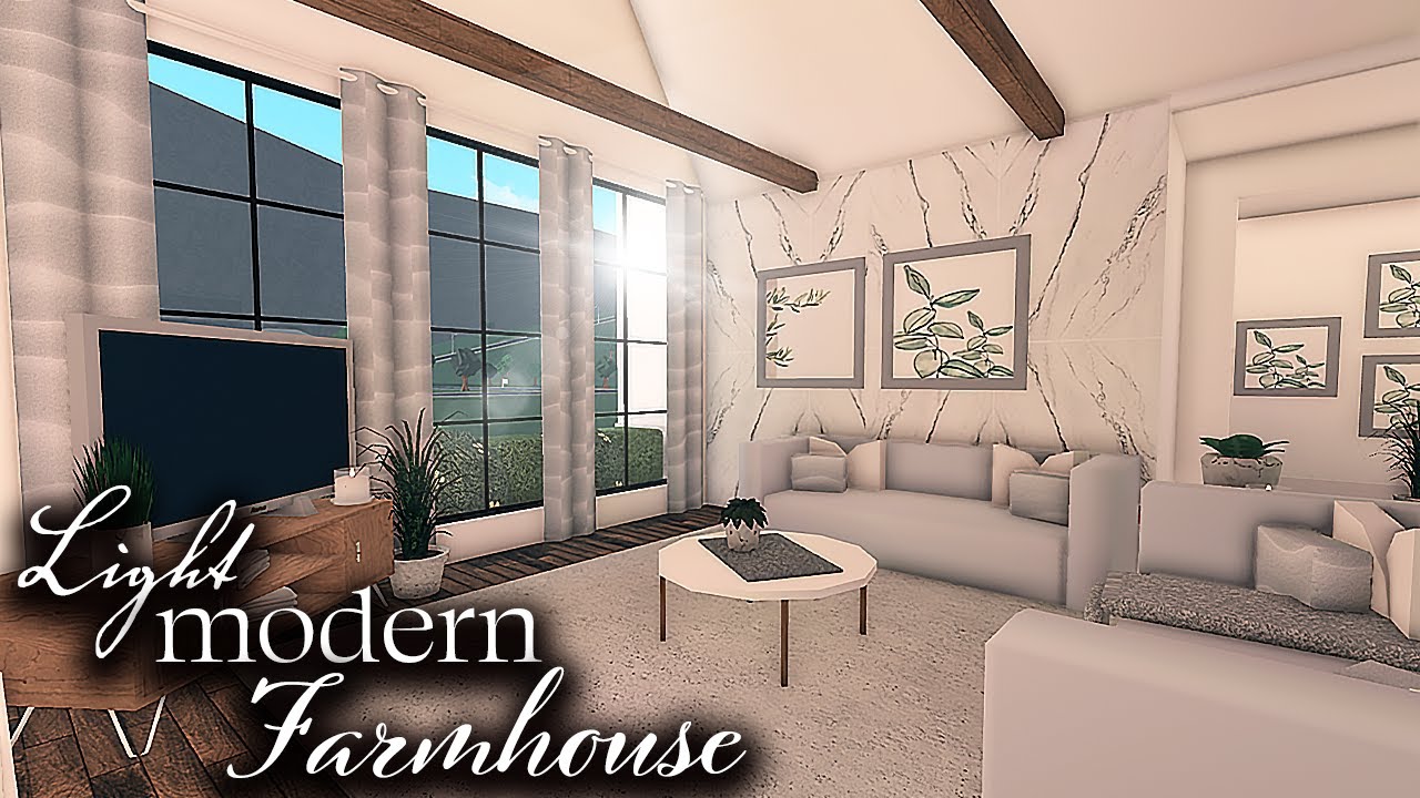 Affordable Light Modern Farmhouse NO LARGE PLOT Bloxburg Farmhouse