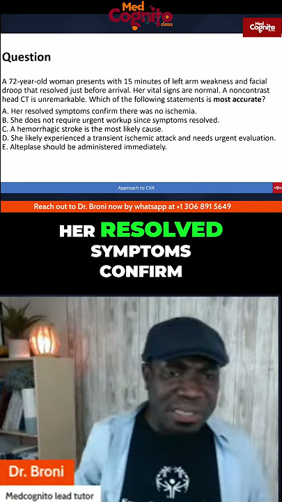 CVA & TIA: Rapid Assessment and Urgent Evaluation #shorts