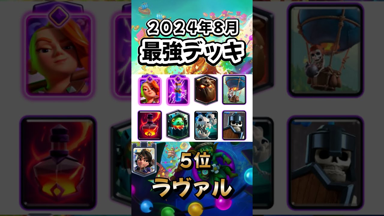 クラロワ】最強デッキランキング【2024年8月版】 - YouTube