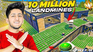 10 MILLION LANDMINE IN CLOCK TOWER 😂 FUNNY LANDMINE CHALLENGE 1 VS 40 - GARENA FREE FIRE screenshot 4