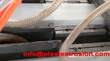 PS profile extrusion machine lamp shade double output