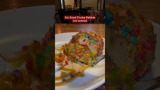 Fried Fruitty Pebble Ice Cream?  It's a REAL THING!  | Flips Patio Grill in Grapevine, TX