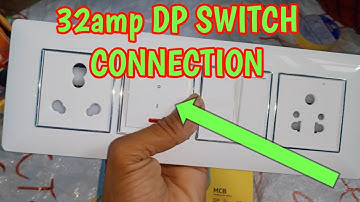 Modular Double Pole Switch Connection||32amp DP Switch 16amp Socket 2021