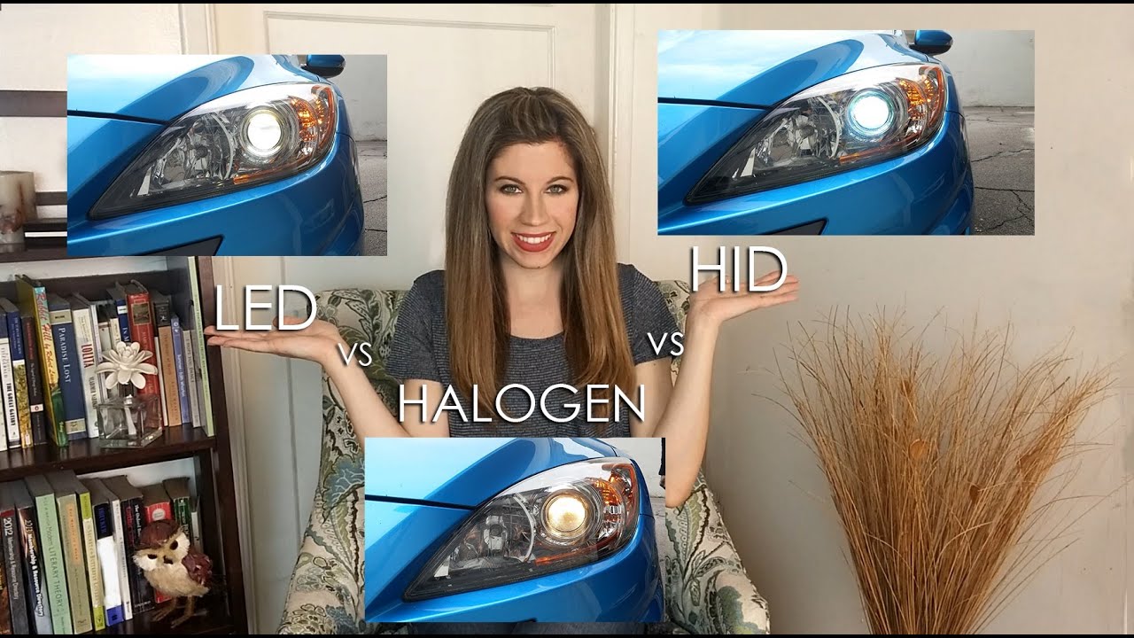 korroderer strop bånd LED vs HID (XENON) vs HALOGEN - HEADLIGHTS COMPARED! - YouTube