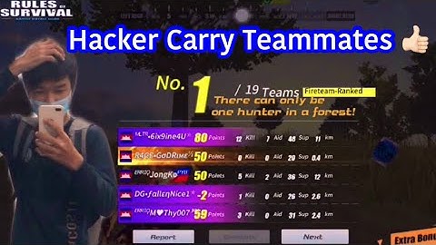 Hacker Carry Teammates | Rules of Survival | Streamer KH