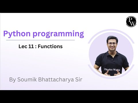 Python Programming 11 : Functions - YouTube