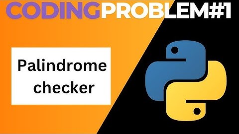 How to make a palindrome checker in python for beginners