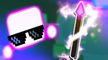 Starve.io Getting amethyst spear from treasure chest, first try!