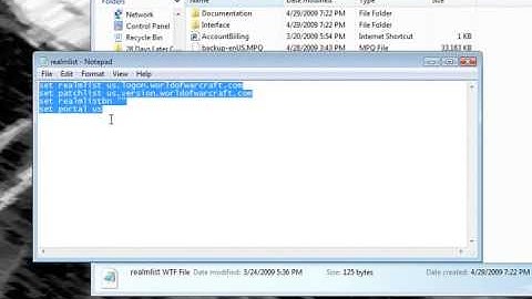 How to Reset Your Realmlist to Normal
