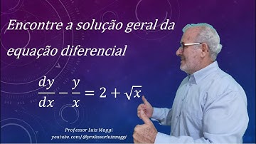 EQUAÇÃO DIFERENCIAL LINEAR SIMPLES COM FATOR INTEGRANTE#professorluizmaggi