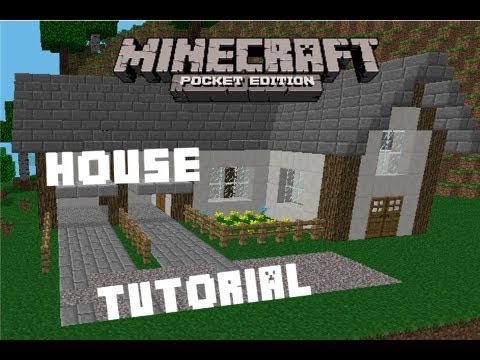 how to build a good first house on mcpe (part 1) - YouTube